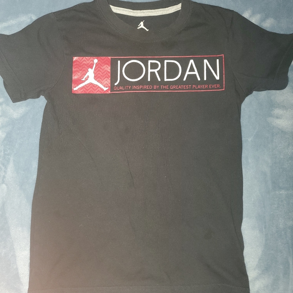 Jordan kids logo print T-shirt